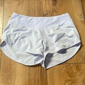 Lululemon women’s speed up shorts.